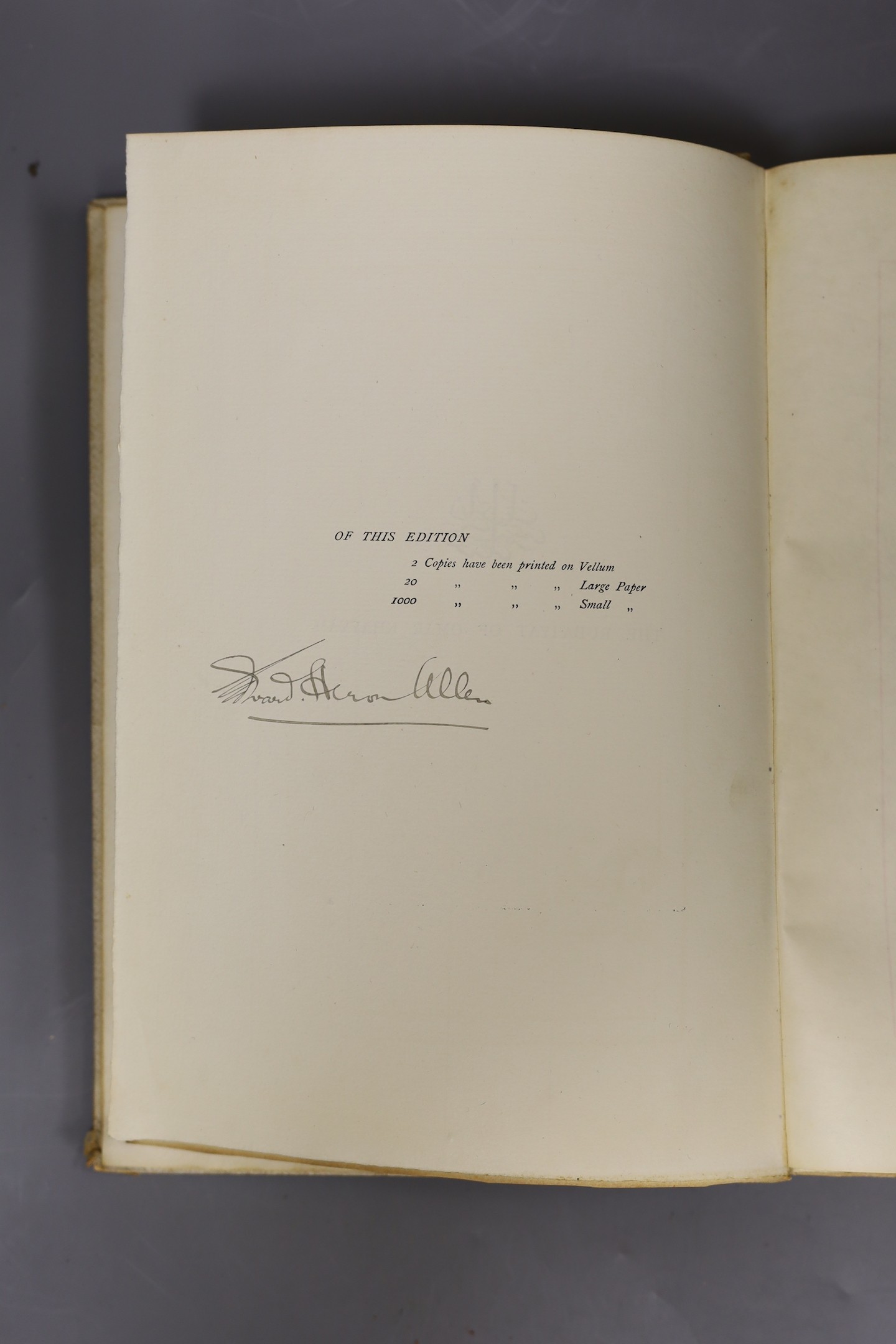 Rubaiyat of Omar Khayyam, translated by Edward Heron-Alan, H.S, Nichols Ltd 1898, decorations of this volume by Ella Hallward